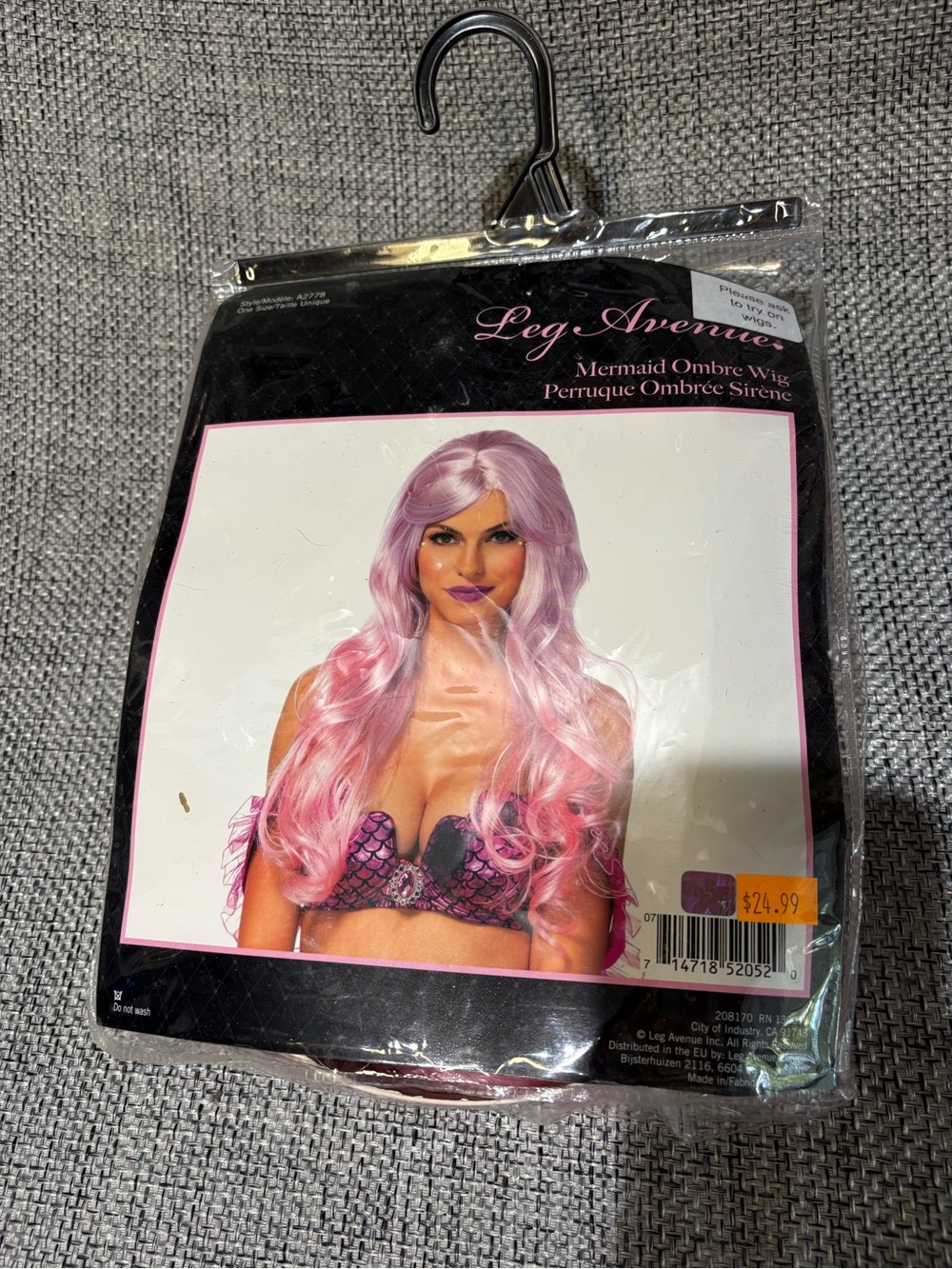 Leg Avenue Pink to Lavender Mermaid Ombre Wig